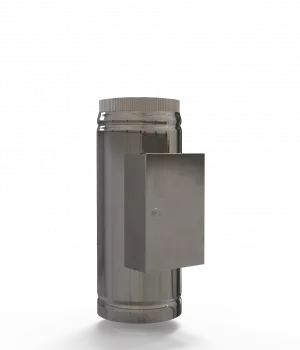 DW Plus Inspektionslänge mit Tür 500 mm, Doppelwandig - Edelstahl